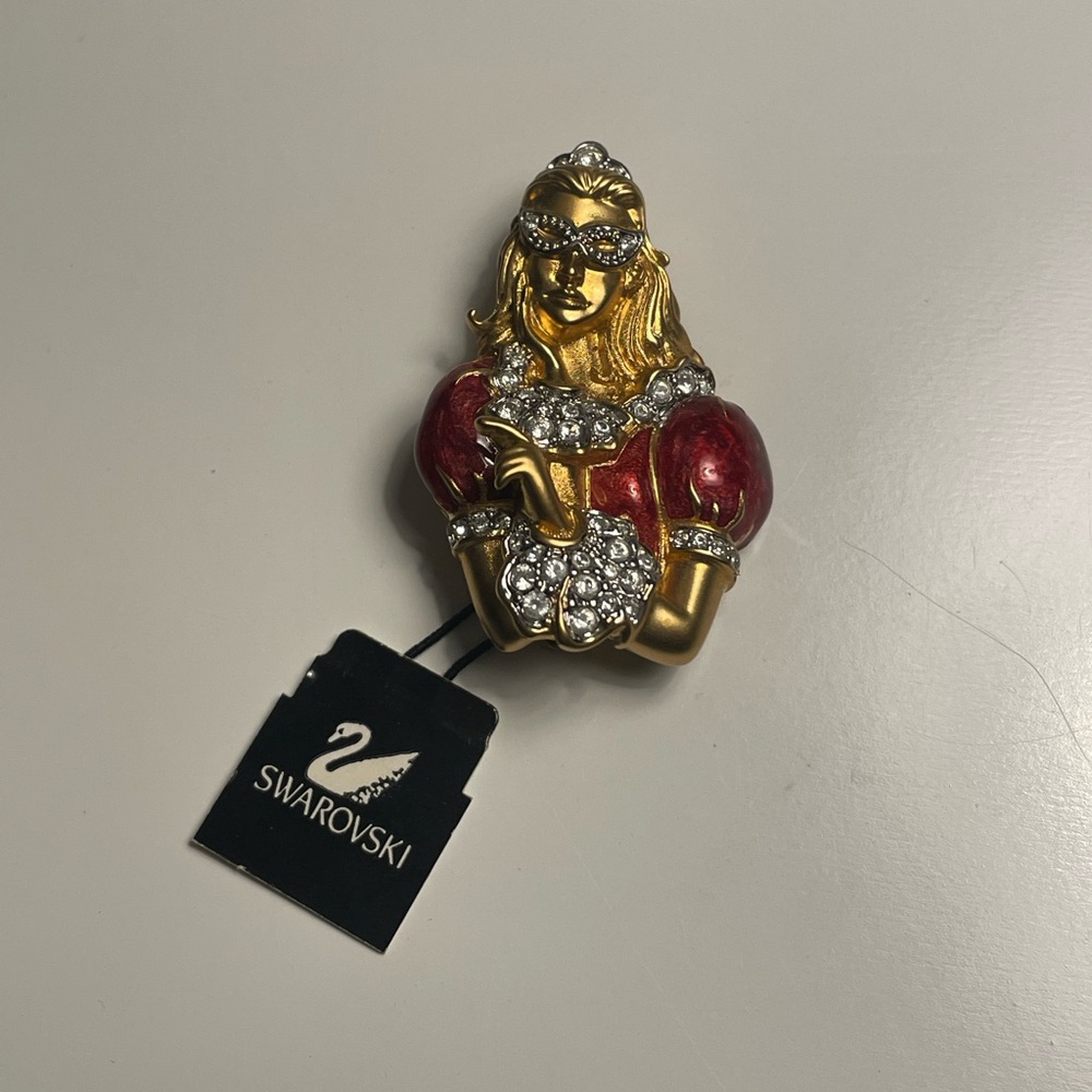Swarovski Pin Brooch (The Masked Lady)
